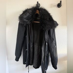 Express Utility Fur Winter Coat Size XS